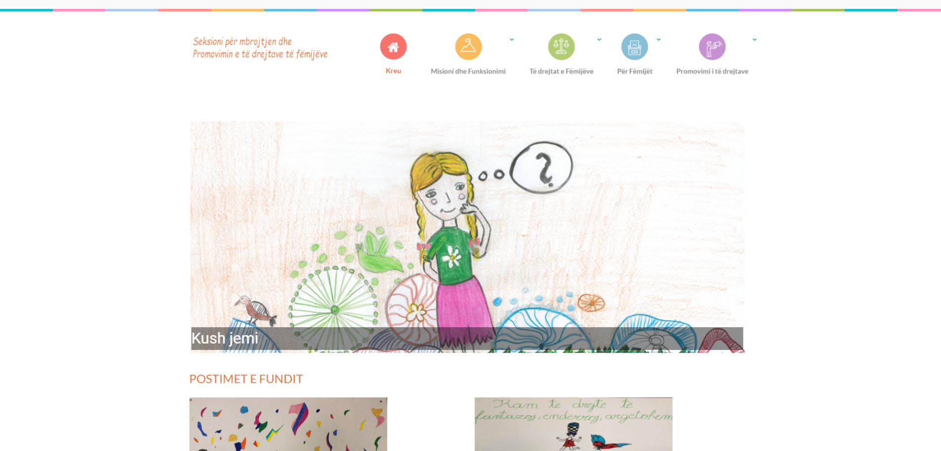 Faqja Web E Seksionit Te Femijeve